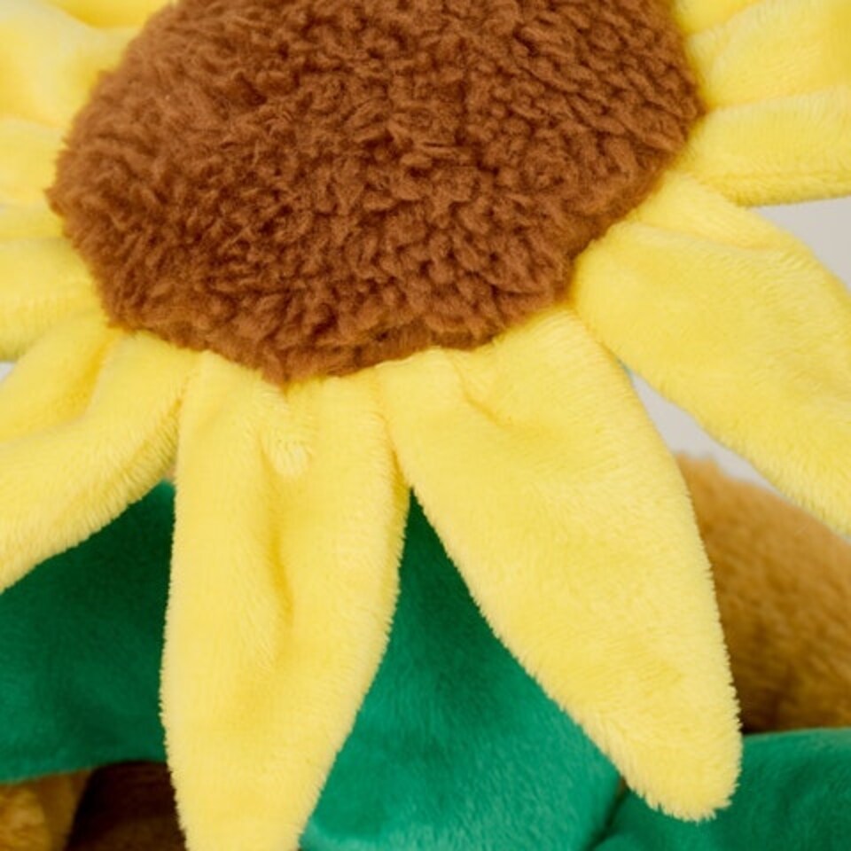 image 1 of Warmies Plush Yellow Flower Pot Microwavable LARGE