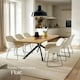 image 8 of Dining Chair Jeane - velvet look, cantilever frame - Set of 4 Cream | Velvet Cream/Black