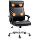 image 6 of Vinsetto Massage Office Chair PU Leather Computer Chair w/ Tilt Function Black