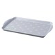 image 1 of Melamine Dotty Tray, Medium | Grey | French Grey