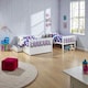 image 4 of White Triple Bunk Bed Sonic Single Over Double 3 Sleeper with Storage Drawers | White | White | Double | 1