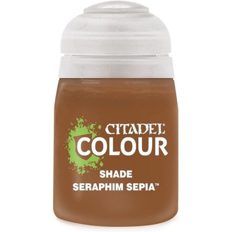 image 1 of Games Workshop Citadel Colour Shade: Seraphim Sepia (18ml) Paint
