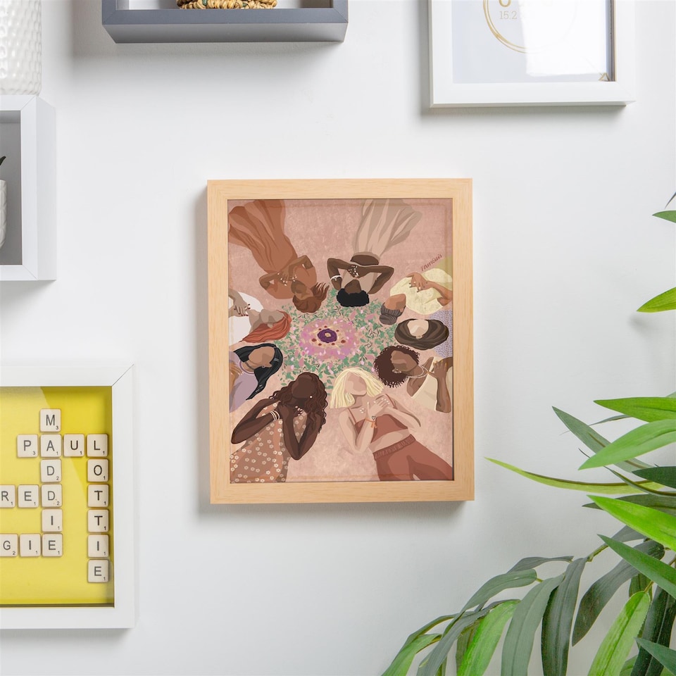 image 1 of Nicola Spring 3D Box Photo Frame - 8 x 10" - Light Wood