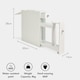 image 5 of VonHaus Holbrook White Slim Bathroom Storage Unit with Drawers