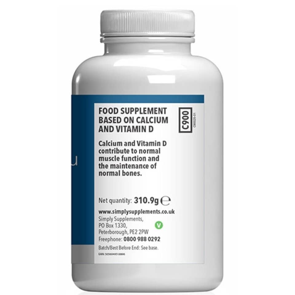 image 1 of Calcium 500mg & Vitamin D3 200iu Tablets - 180 Tablets
