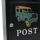 image 3 of Landrover Defender Letter Post Mail Box Metal Black Wall Door House Lockable Black