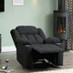image 3 of Lovell Electric Lift Assist Riser Recliner with Massage and Heat - Dark Grey