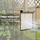 image 5 of Outsunny 3 x 2 x 2m Polytunnel Greenhouse with Door, Windows, Steel Frame