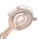 image 1 of Oypla Professional Stainless Steel Cocktail Maker Ice Strainer Silver