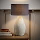 image 2 of ValueLights Colin Grey Shade Grey Speckled Pot Stonewear Table Lamp | Grey