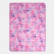 image 5 of OHS Kids Heart Print Quilted Sensory Weighted Blanket 3kg, 100x150cm - Purple