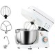 image 1 of HOMCOM Stand Mixer, 5L Food Mixer for Baking, 6 Speeds and Pulse Setting, 1400W Cake Electric Kitchen Mixer with Dough Hook, Whisk, Stainless Steel Bowl, Splash Guard, Beater, White