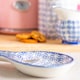 image 5 of Nicola Spring Hand-Printed Kitchen Spoon Rest - 26.5cm - Navy