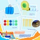 image 4 of Outsunny Kids Bouncy Castle with Double Slides Pool Trampoline with Blower