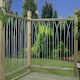image 2 of Plaza Decking Fence Panels (Pack of 2) - Solid Steel - FIts Gap of 280 mm x 770 mm High - Electro Galvanised/Black Powder Coated Black