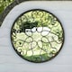 image 2 of Primrose Blossoming Deep Bronze Metal Outdoor Garden Framed Round Mirror