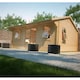 image 2 of 20ft x 18ft (6.09m x 5.49m) Neville 44mm Wooden Log Cabin (19mm Tongue and Groove Floor and Roof) (20 x 18) (20x18)
