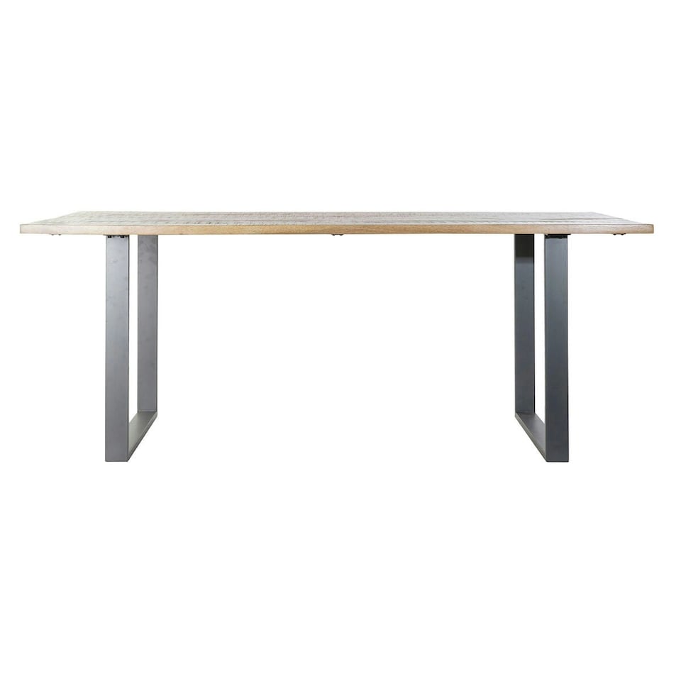 image 1 of Dining Table Home ESPRIT Black Natural Metal Mango wood 200 x 100 x 76 cm N/A