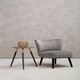 image 3 of Interiors by Premier Grey Velvet Chair, Curved Back Accent chair, Easy to Assemble Borg Chair, Comfy Office Chair