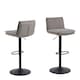 image 1 of Flynn Swivel Bar Stool with Height Adjustable Function in Light Grey-Brown.