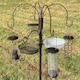 image 2 of Metal Complete Bird Feeding Station with 4 Feeders