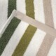 image 2 of Cali Striped Bath Towel 70 x 140cm 100% Cotton - Green