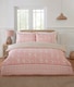image 1 of Eleanor Floral Microfibre Reversible Duvet Cover Set with Pillowcase | Pink | King
