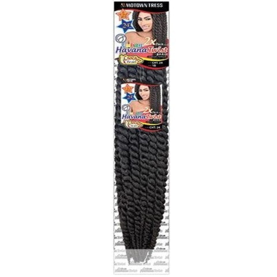 Motown Tress Syn CHT 24 Cuban 2 X Havana Twist Braid Multi | 2 | 24 inch