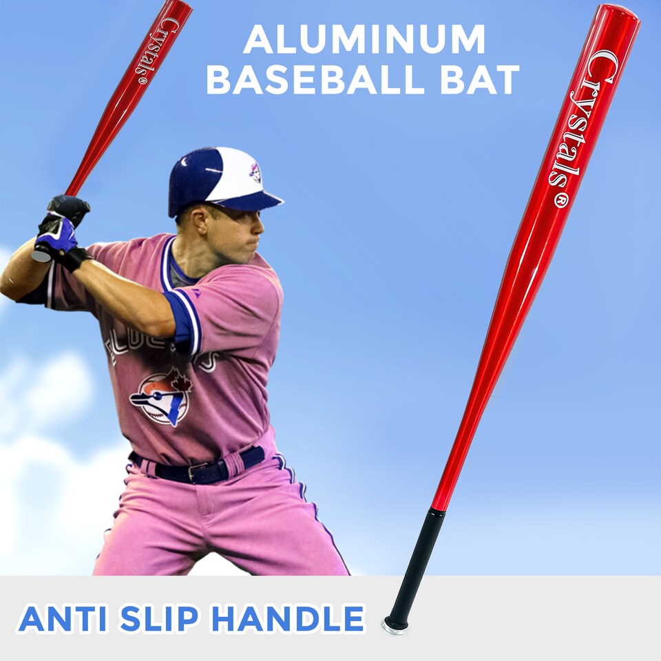 image 1 of 34" Heavy Duty Metal Baseball Bat Rounder Softball Pole Stick Stainless Steel