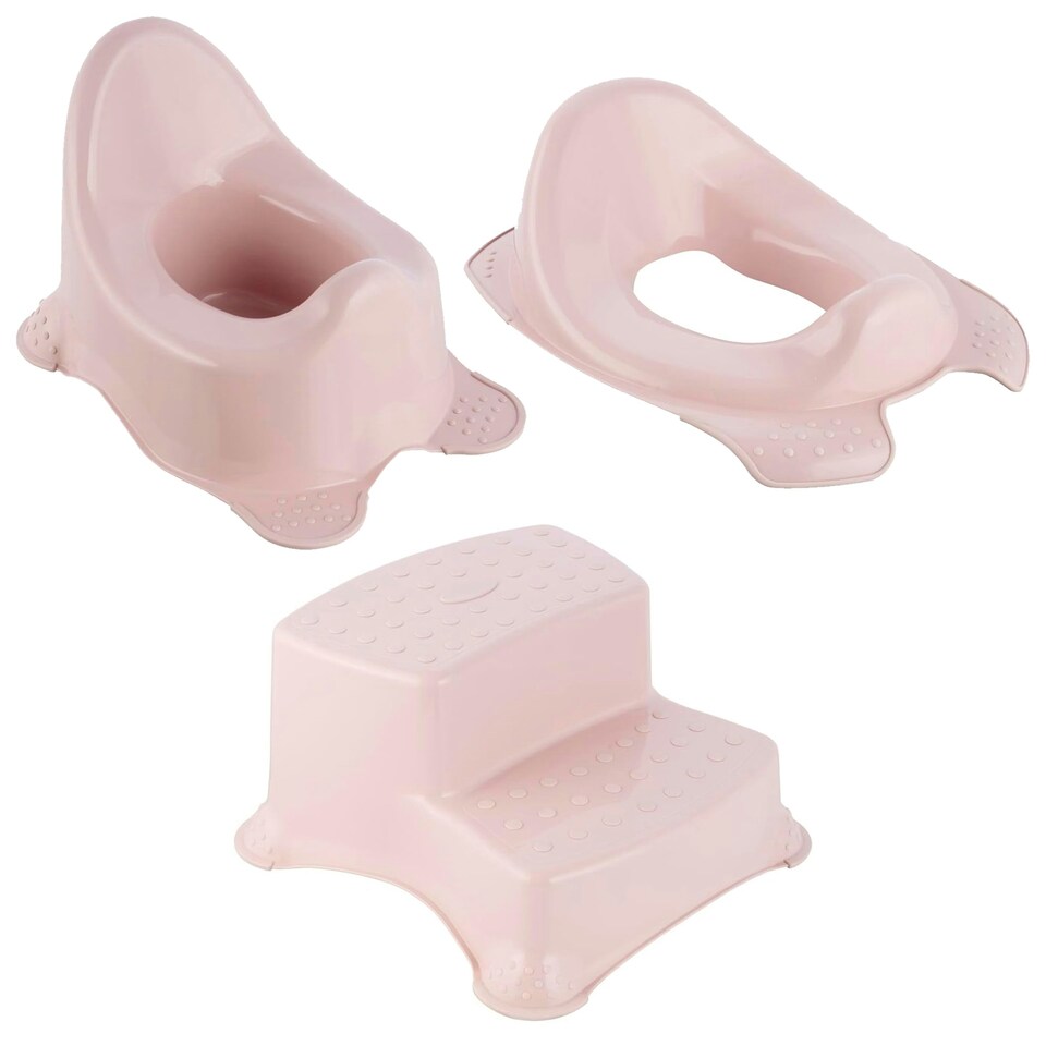 Keeeper Pink Baby Potty, Toilet Seat & Double Step Stool Tesco Groceries