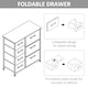 image 8 of HOMCOM Chest of Drawers with 7 Dresser Drawers for Home Bedroom, Light Grey