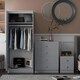 image 10 of FWStyle Esher 3 Piece Bedroom Furniture Set Matt Grey Oak Top