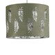 image 2 of Set of 2 Fern - Sage Green Cut Out 30cm Pendant Lightshades Green | Silver