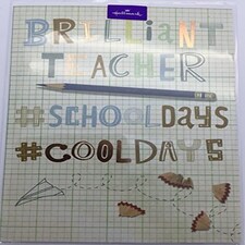 Brilliant Teacher School Days Thank You Teacher Card