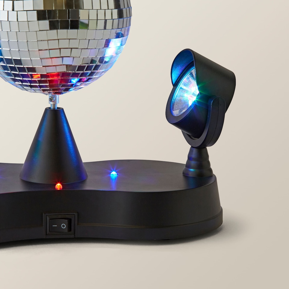 image 1 of ValueLights Disco Sky Light Projector Black Illuminated Decoration and Integrated LED 5W Neutral White Bulb