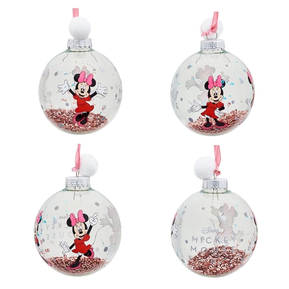 image 1 of Widdop Gifts Disney Mickey and Friends Set of 7 Christmas Tree Baubles