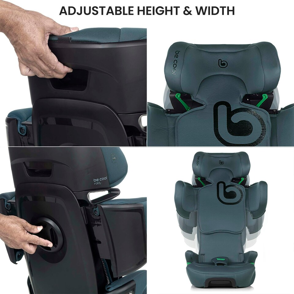 image 1 of Be Cool Foldy i-Size Car Seat 100-150cm, 3.5-12 Years Grey