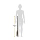 image 3 of Witch Costume - 4 Pcs - Collared Dress, Broom, Cat Toy & Hair Bow | Black | XL