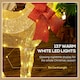 image 4 of Outsunny Lighted Reindeer Christmas Decoration w/ Stakes Zip Ties Gold Tone