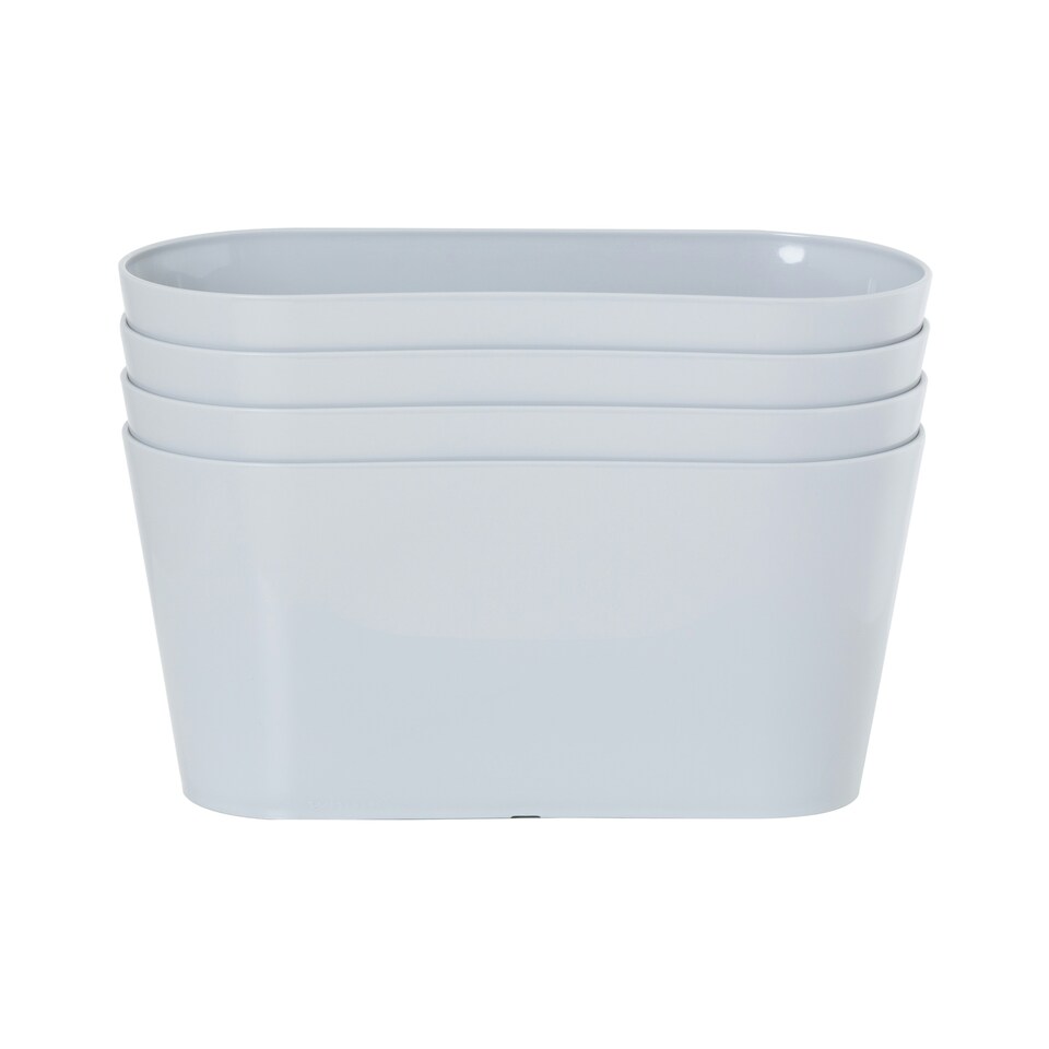 Studio 4x 30cm Oval Plastic Trough Grey