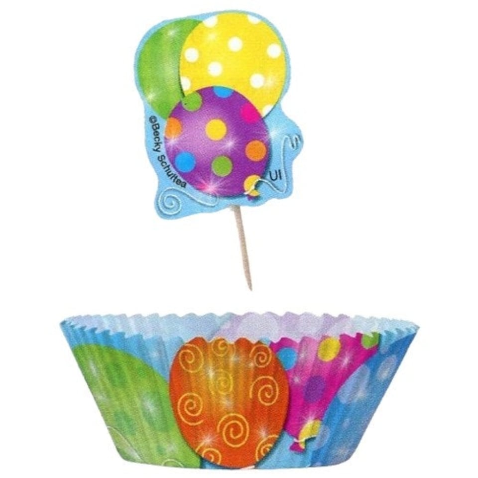 image 1 of Unique Party Paper Muffin and Cupcake Cases - Multicoloured - One Size