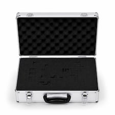 Heavy Duty Aluminium Flight Carry Case Storage Lock Box Camera - 40x20x12.5cm | Silver | 1