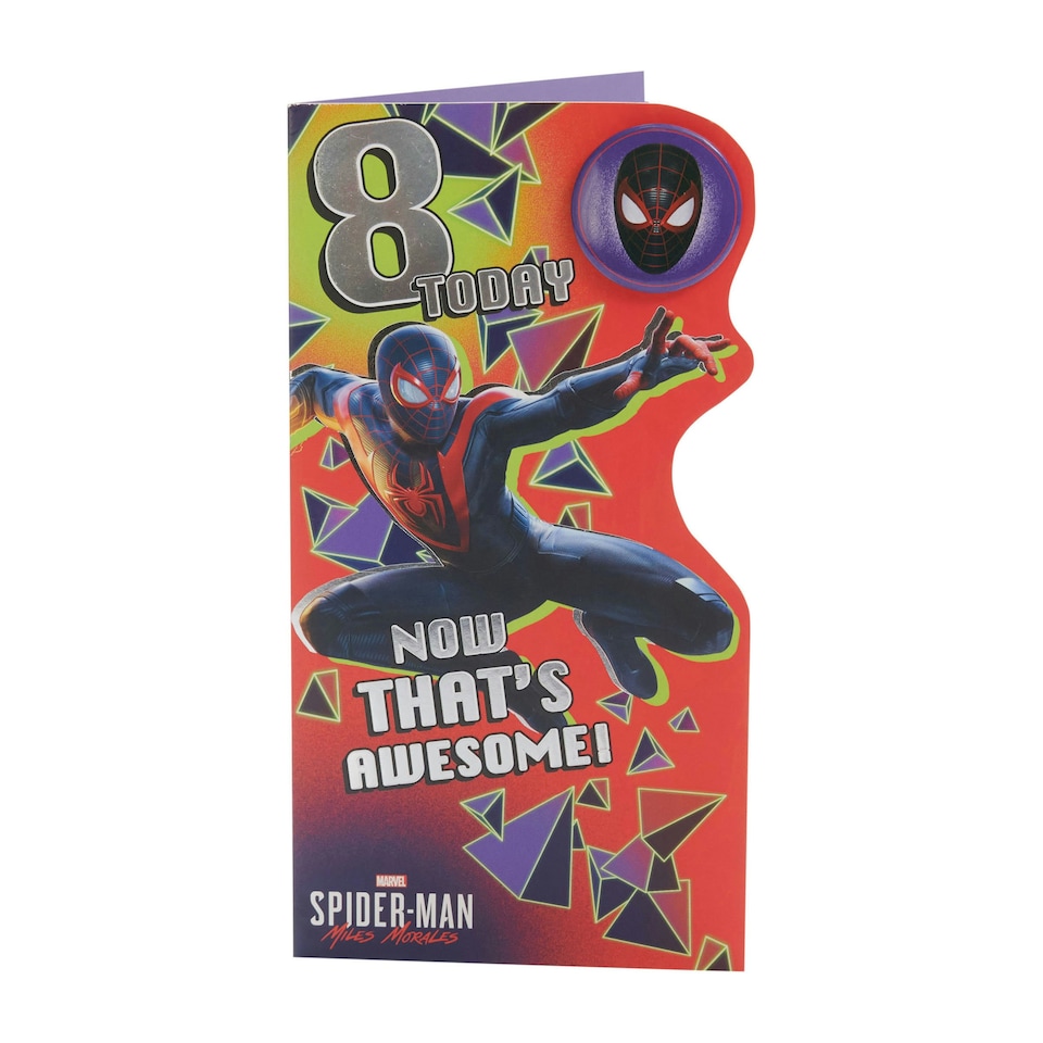 image 1 of 8th Birthday Card - Spider-Man
