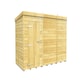 image 1 of 11 x 5 Feet Pent Shed - Single Door Without Windows - Wood - L147 x W329 x H201 cm Brown
