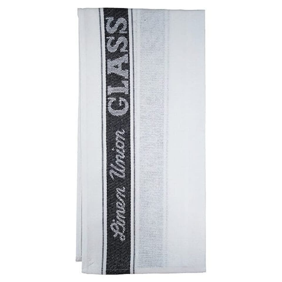 Le Chateau Linen Union 50 x 70cm Glass Cloth Black