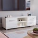 image 1 of Vida Designs Cosmo 2 Door TV Unit Entertainment Stand, 120cm, White | White | 1
