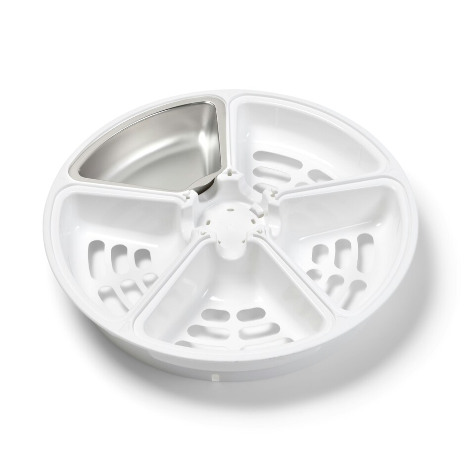 image 1 of Cat Mate Stainless Steel Bowl Inserts x 5 for C500 (Model 365) Five-meal Automatic Pet Feeders Silver