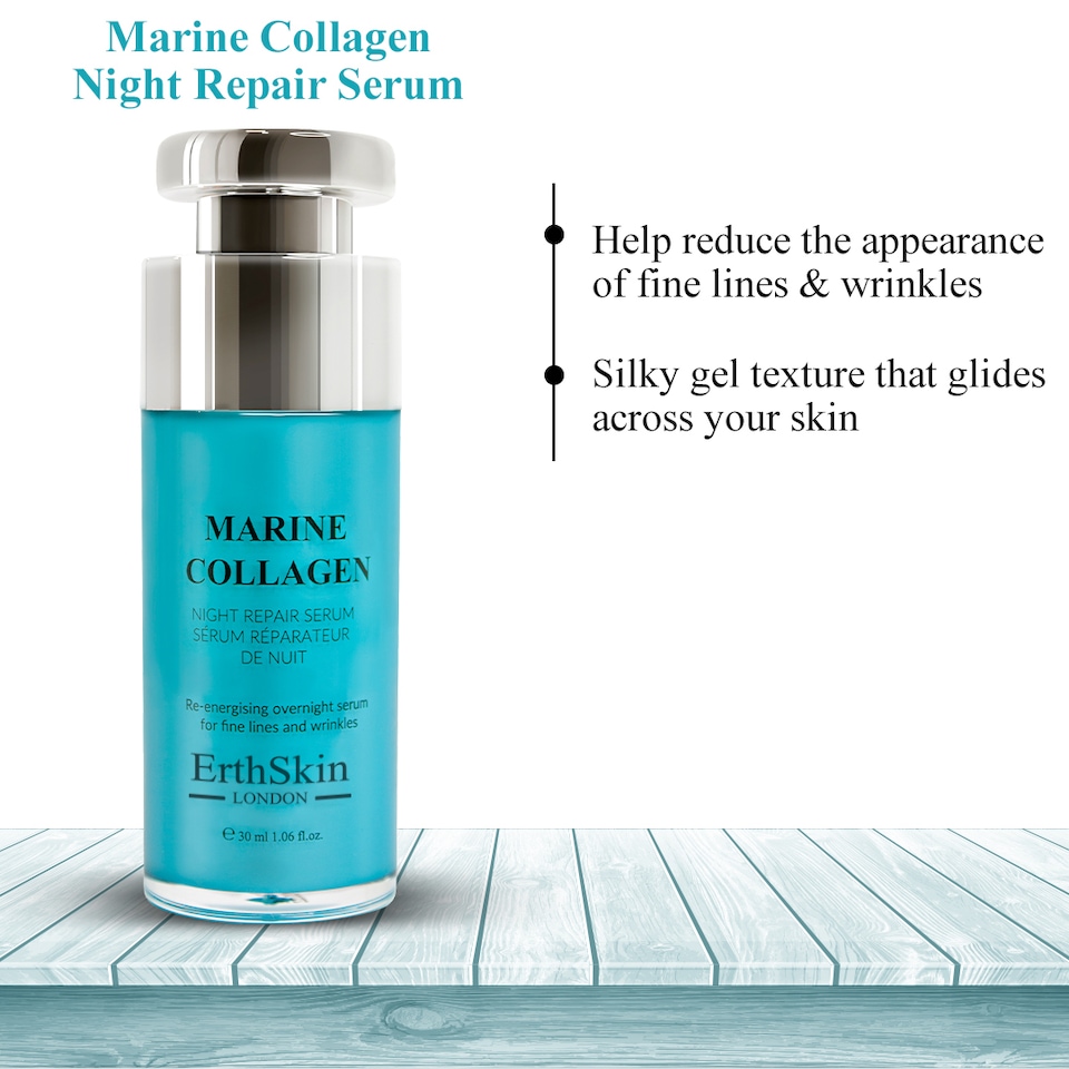 image 1 of Erth Skin London Marine Collagen Night Repair Serum 30ml