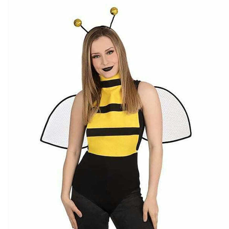 image 1 of Bristol Novelty Adults Unisex Bumble Bee Set - Yellow/Black - One Size Yellow | One Size