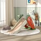 image 1 of AIYAPLAY 3 in 1 Kids Slide, Carrot-themed Foldable Indoor Slide for 1-3 Years